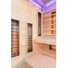 Sauna na podczerwień z kamieniem solnym 120X120X200CM FS-EP2RS LEWA