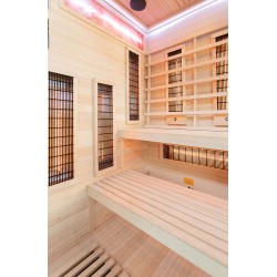 Sauna na podczerwień z kamieniem solnym 120X120X200CM FS-EP2RS LEWA