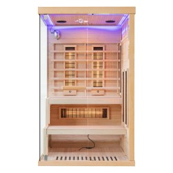 Sauna na podczerwień z kamieniem solnym 120X120X200CM FS-EP2RS PRAWA