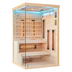 Sauna na podczerwień z kamieniem solnym 120X120X200CM FS-EP2RS PRAWA