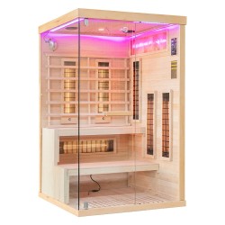Sauna na podczerwień z kamieniem solnym 120X120X200CM FS-EP2RS PRAWA