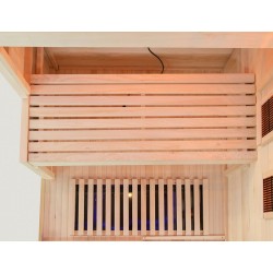 Sauna na podczerwień z kamieniem solnym 120X120X200CM FS-EP2RS PRAWA