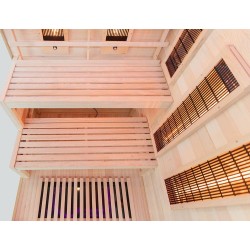 Sauna na podczerwień z kamieniem solnym 120X120X200CM FS-EP2RS PRAWA