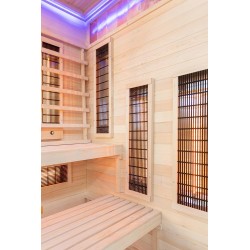 Sauna na podczerwień z kamieniem solnym 120X120X200CM FS-EP2RS PRAWA