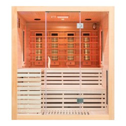 Sauna na podczerwień z kamieniami soli himalajskiej 180X160X200CM FS-EA4RS