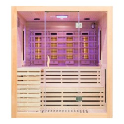 Sauna na podczerwień z kamieniami soli himalajskiej 180X160X200CM FS-EA4RS