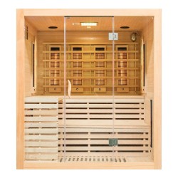 Sauna na podczerwień z kamieniami soli himalajskiej 180X160X200CM FS-EA4RS