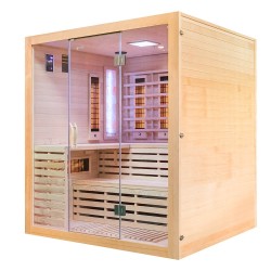 Sauna na podczerwień z kamieniami soli himalajskiej 180X160X200CM FS-EA4RS