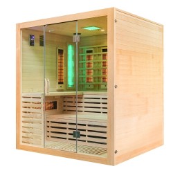 Sauna na podczerwień z kamieniami soli himalajskiej 180X160X200CM FS-EA4RS