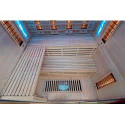 Sauna na podczerwień z kamieniami soli himalajskiej 180X160X200CM FS-EA4RS