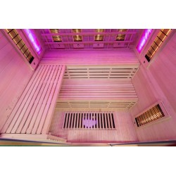 Sauna na podczerwień z kamieniami soli himalajskiej 180X160X200CM FS-EA4RS