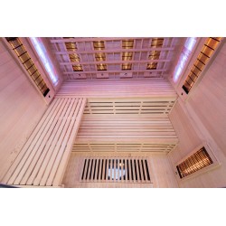Sauna na podczerwień z kamieniami soli himalajskiej 180X160X200CM FS-EA4RS