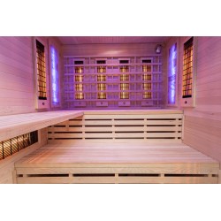Sauna na podczerwień z kamieniami soli himalajskiej 180X160X200CM FS-EA4RS