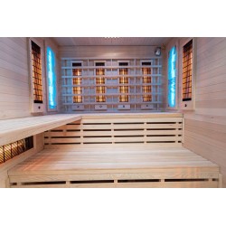 Sauna na podczerwień z kamieniami soli himalajskiej 180X160X200CM FS-EA4RS