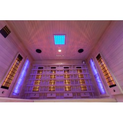Sauna na podczerwień z kamieniami soli himalajskiej 180X160X200CM FS-EA4RS