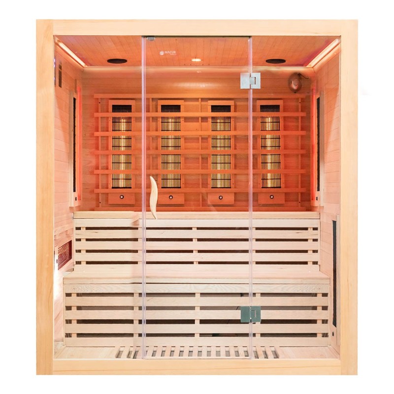 Sauna na podczerwień z kamieniami soli himalajskiej 200X180X200CM FS-EA4RS XL