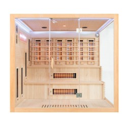 Sauna na podczerwień z kamieniami soli himalajskiej 220X200X200CM FS-EA4RS XXL