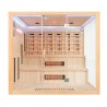 Sauna na podczerwień z kamieniami soli himalajskiej 220X200X200CM FS-EA4RS XXL