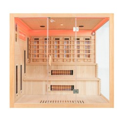 Sauna na podczerwień z kamieniami soli himalajskiej 220X200X200CM FS-EA4RS XXL