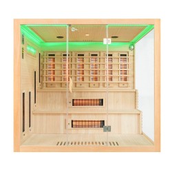 Sauna na podczerwień z kamieniami soli himalajskiej 220X200X200CM FS-EA4RS XXL