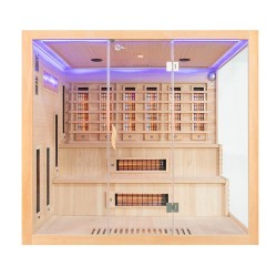 Sauna na podczerwień z kamieniami soli himalajskiej 220X200X200CM FS-EA4RS XXL