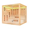 Sauna na podczerwień z kamieniami soli himalajskiej 220X200X200CM FS-EA4RS XXL