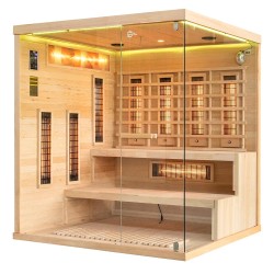 Sauna na podczerwień z kamieniem solnym 175X140X200CM FS-EP4RS LEWA