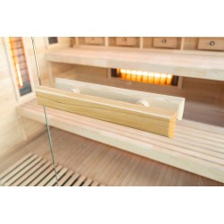 Sauna na podczerwień z kamieniem solnym 175X140X200CM FS-EP4RS LEWA