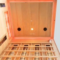 Sauna na podczerwień z kamieniem solnym 175X140X200CM FS-EP4RS LEWA