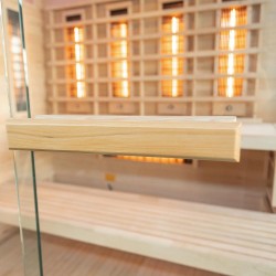 Sauna na podczerwień z kamieniem solnym 175X140X200CM FS-EP4RS LEWA