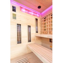 Sauna na podczerwień z kamieniem solnym 175X140X200CM FS-EP4RS LEWA