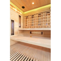 Sauna na podczerwień z kamieniem solnym 175X140X200CM FS-EP4RS LEWA