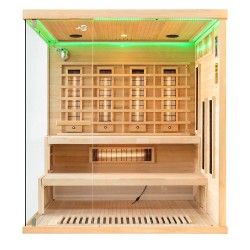 Sauna na podczerwień z kamieniem solnym 175X140X200CM FS-EP4RS PRAWA