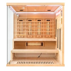 Sauna na podczerwień z kamieniem solnym 175X140X200CM FS-EP4RS PRAWA