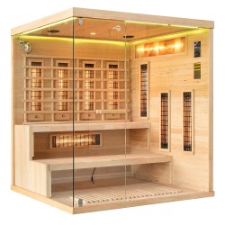 Sauna na podczerwień z kamieniem solnym 175X140X200CM FS-EP4RS PRAWA