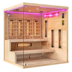 Sauna na podczerwień z kamieniem solnym 175X140X200CM FS-EP4RS PRAWA