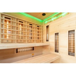 Sauna na podczerwień z kamieniem solnym 175X140X200CM FS-EP4RS PRAWA