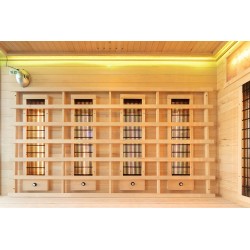 Sauna na podczerwień z kamieniem solnym 175X140X200CM FS-EP4RS PRAWA