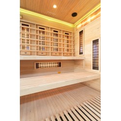 Sauna na podczerwień z kamieniem solnym 175X140X200CM FS-EP4RS PRAWA