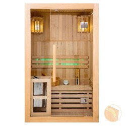 Sauna sucha z piecem HARVIA 2,3 kW i izolacją ścian 120X105X190CM FS-EA2