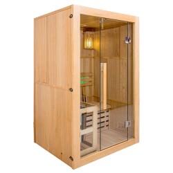 Sauna sucha z piecem HARVIA 2,3 kW i izolacją ścian 120X105X190CM FS-EA2