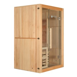 Sauna sucha z piecem HARVIA 3,5 kW i kamieniem solnym i izolacją ścian 120X105X190CM FS-EA2S