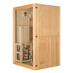 Sauna sucha z piecem HARVIA 3,5 kW i kamieniem solnym i izolacją ścian 120X105X190CM FS-EA2S