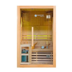 Sauna sucha z piecem HARVIA 3,5 kW i kamieniem solnym i izolacją ścian 120X105X190CM FS-EA2S