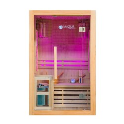 Sauna sucha z piecem HARVIA 3,5 kW i kamieniem solnym i izolacją ścian 120X105X190CM FS-EA2S