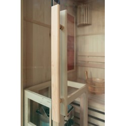 Sauna sucha z piecem HARVIA 3,5 kW i kamieniem solnym i izolacją ścian 120X105X190CM FS-EA2S