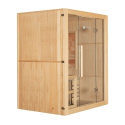Sauna sucha z piecem HARVIA 3,5 kW, kamieniem solnym i izolacją ścian 150X120X190CM FS-EA3S