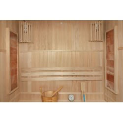 Sauna sucha z piecem HARVIA 3,5 kW, kamieniem solnym i izolacją ścian 150X120X190CM FS-EA3S