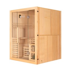Sauna sucha z piecem HARVIA 4,5 kW, kamieniem solnym i izolacją ścian 150X150X200CM FS-EA3S XL