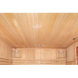 Sauna sucha z piecem HARVIA 4,5 kW, kamieniem solnym i izolacją ścian 150X150X200CM FS-EA3S XL